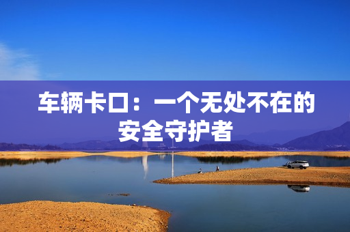 車輛卡口：一個無處不在的安全守護(hù)者