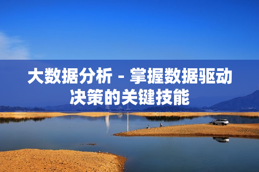 大數據分析 - 掌握數據驅動決策的關鍵技能