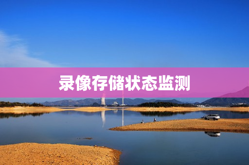 錄像存儲狀態監測
