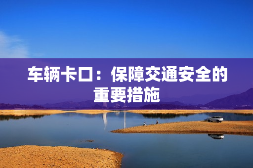 車輛卡口：保障交通安全的重要措施